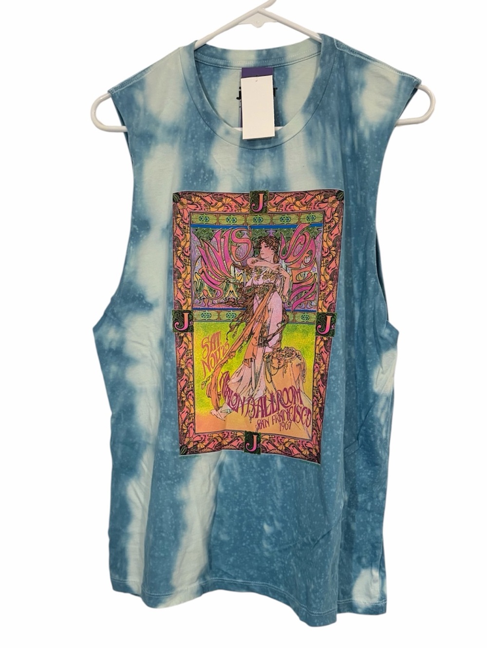 Janis Joplin Tie Dye Tank Top L - Picture 2 of 4